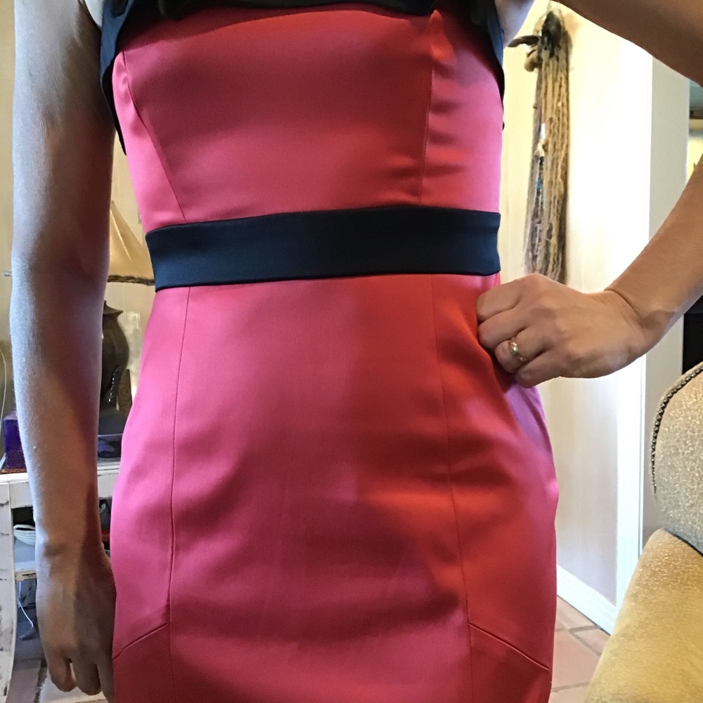 BCBG Paris Dress NWT Vintage Black and Red - Picture 4 of 5